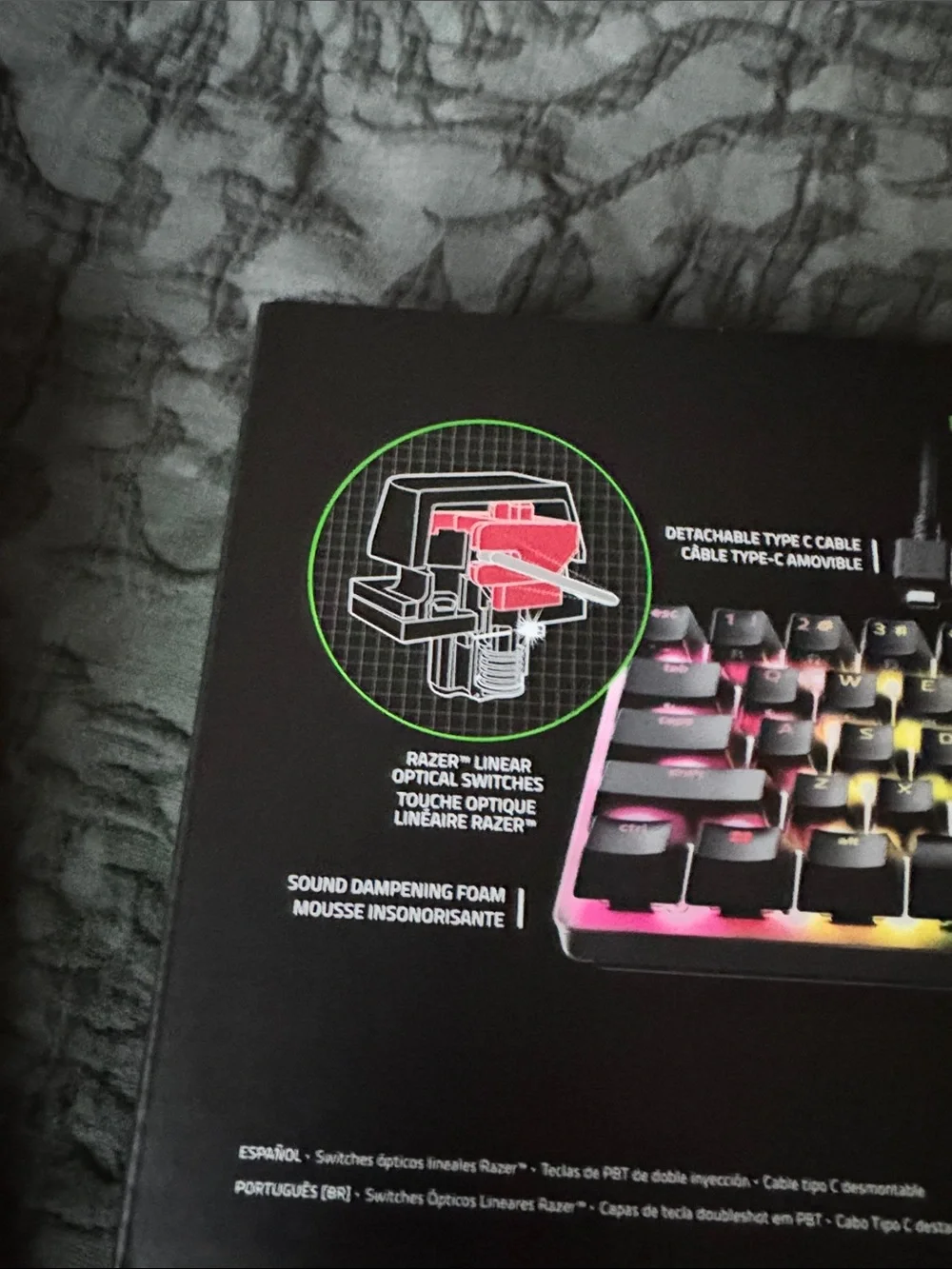 Razer Huntsman Mini 60% Gaming Keyboard - Black with RGB . NEW